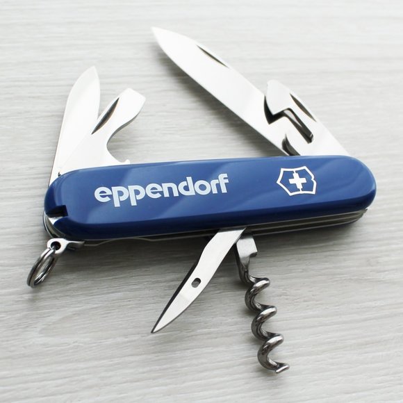 Exclusive Victorinox Spartan Eppendorf Blue Swiss Army Multitool Knife 6 Tools - Picture 4 of 11